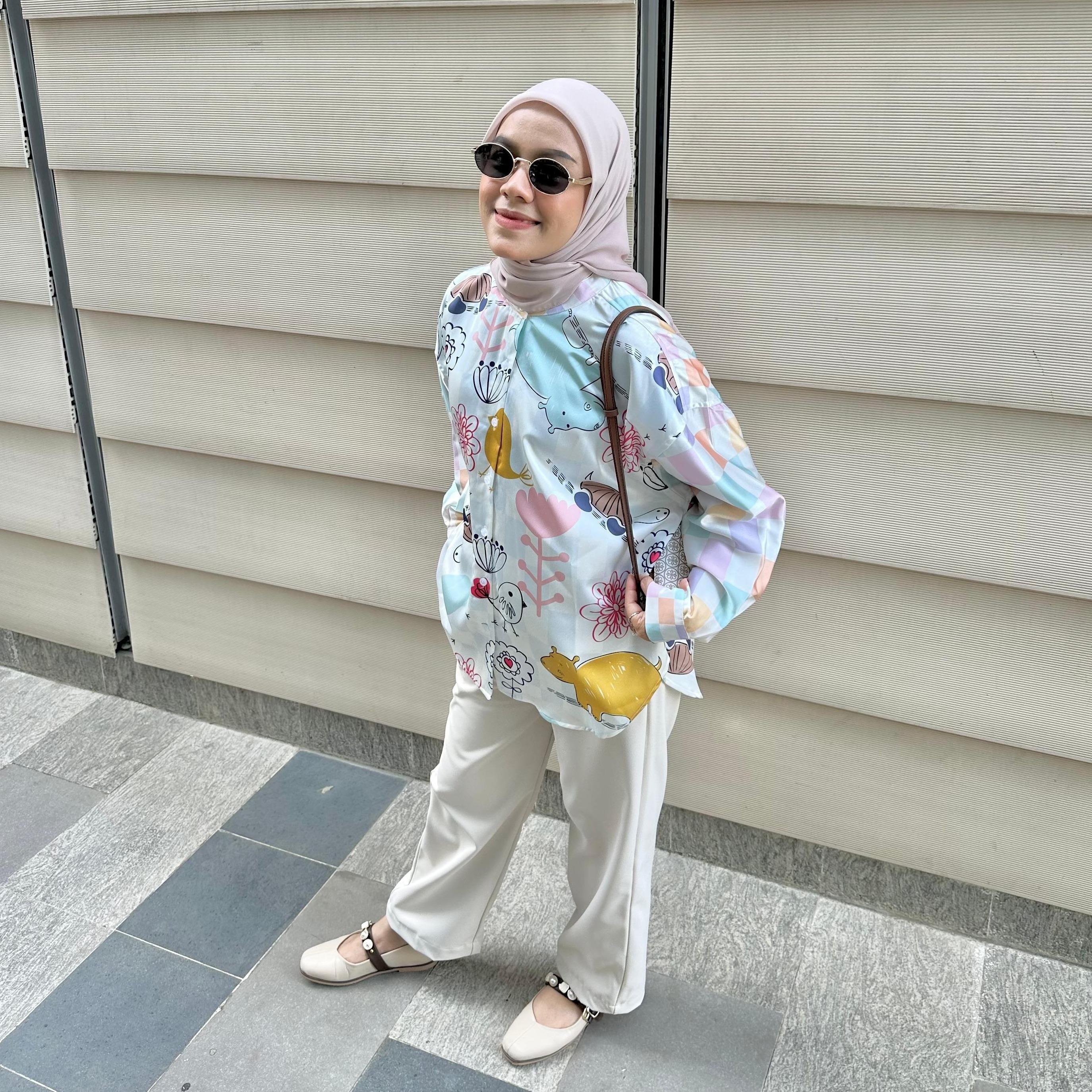 BLOUSE FULL PRINTING KALA CASUAL BY AMEELA.KL