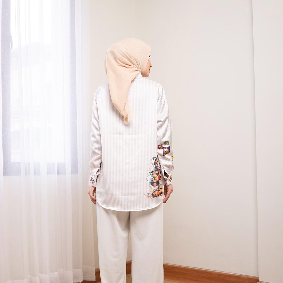 KEMEJA FULL PRINT SALUR LUCU BY AMEELA.KL