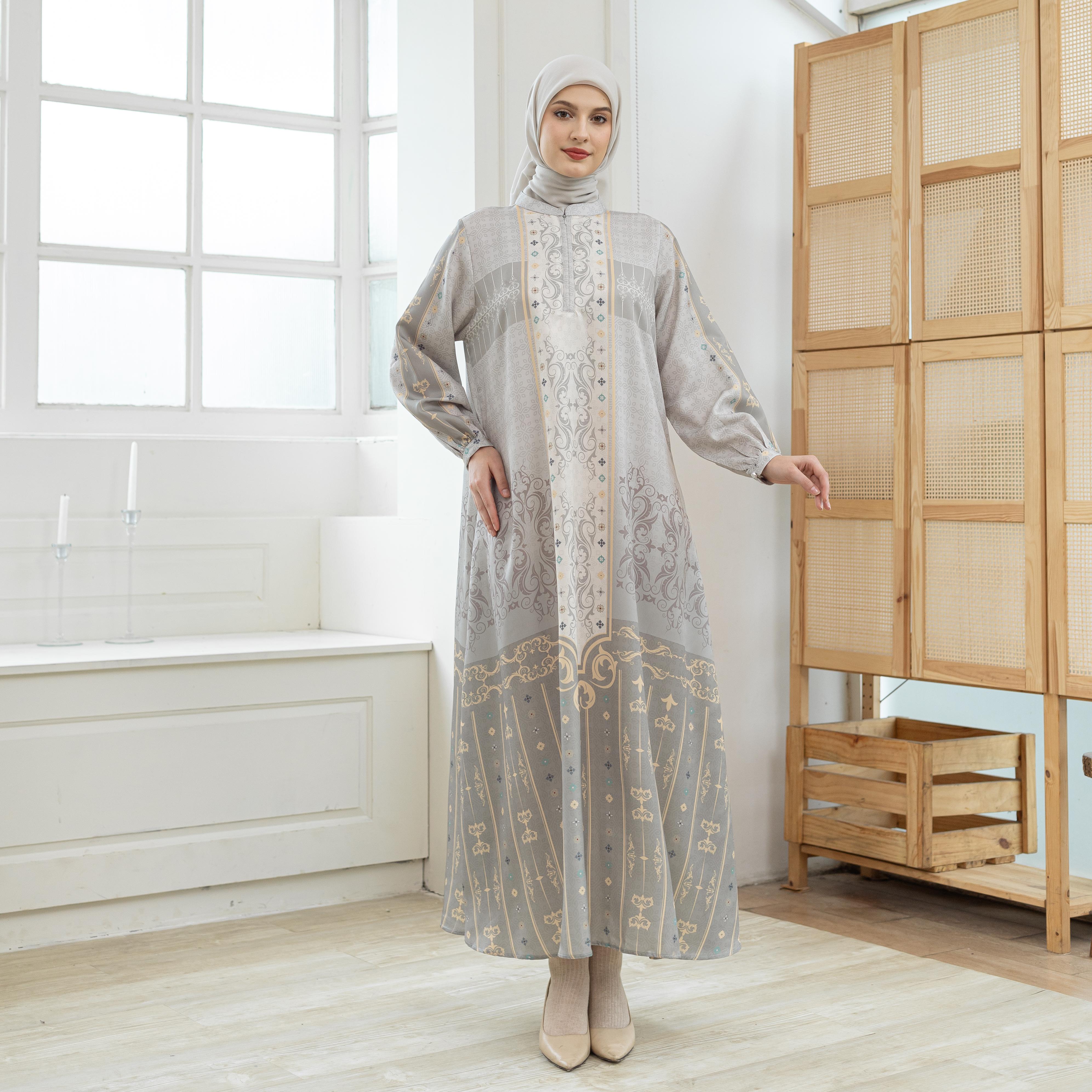 GAMIS FULL PRINT SYAFIRA  EDISI RAYA BY AMEEELA.KL