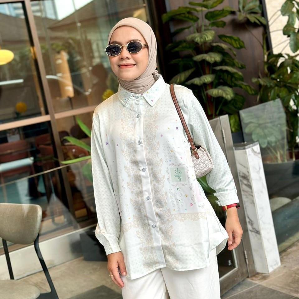 KEMEJA FULL PRINT RAYA SERIES ZOYA SILK BY AMEELA.KL