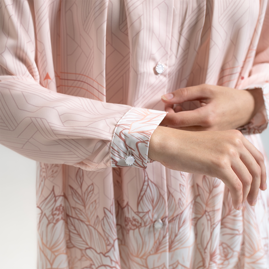 Kemeja Blouse Amaryl Atasan Kemeja Wanita Motif Full Print by Ameela.KL