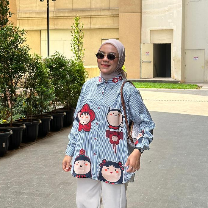 KEMEJA SALUR FULL PRINT SORA BY AMEELA.KL