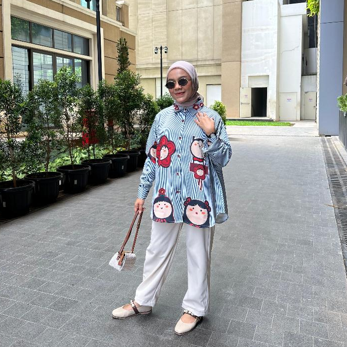 KEMEJA SALUR FULL PRINT SORA BY AMEELA.KL