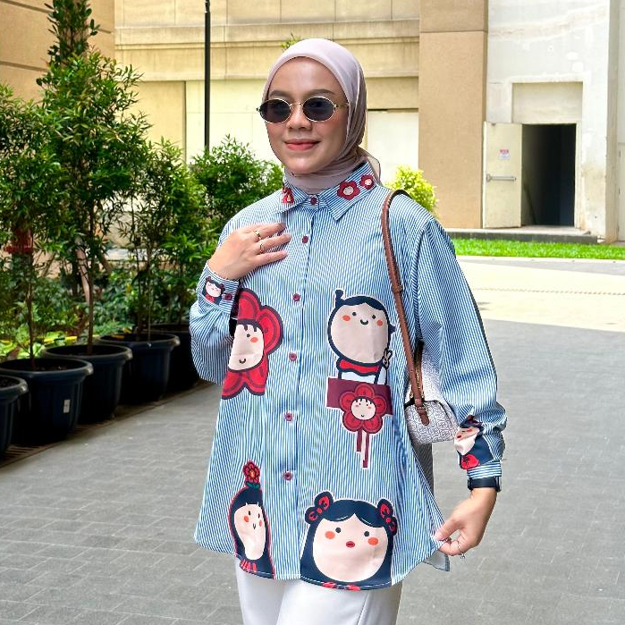 KEMEJA SALUR FULL PRINT SORA BY AMEELA.KL