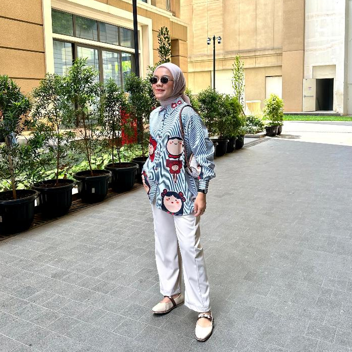 KEMEJA SALUR FULL PRINT SORA BY AMEELA.KL