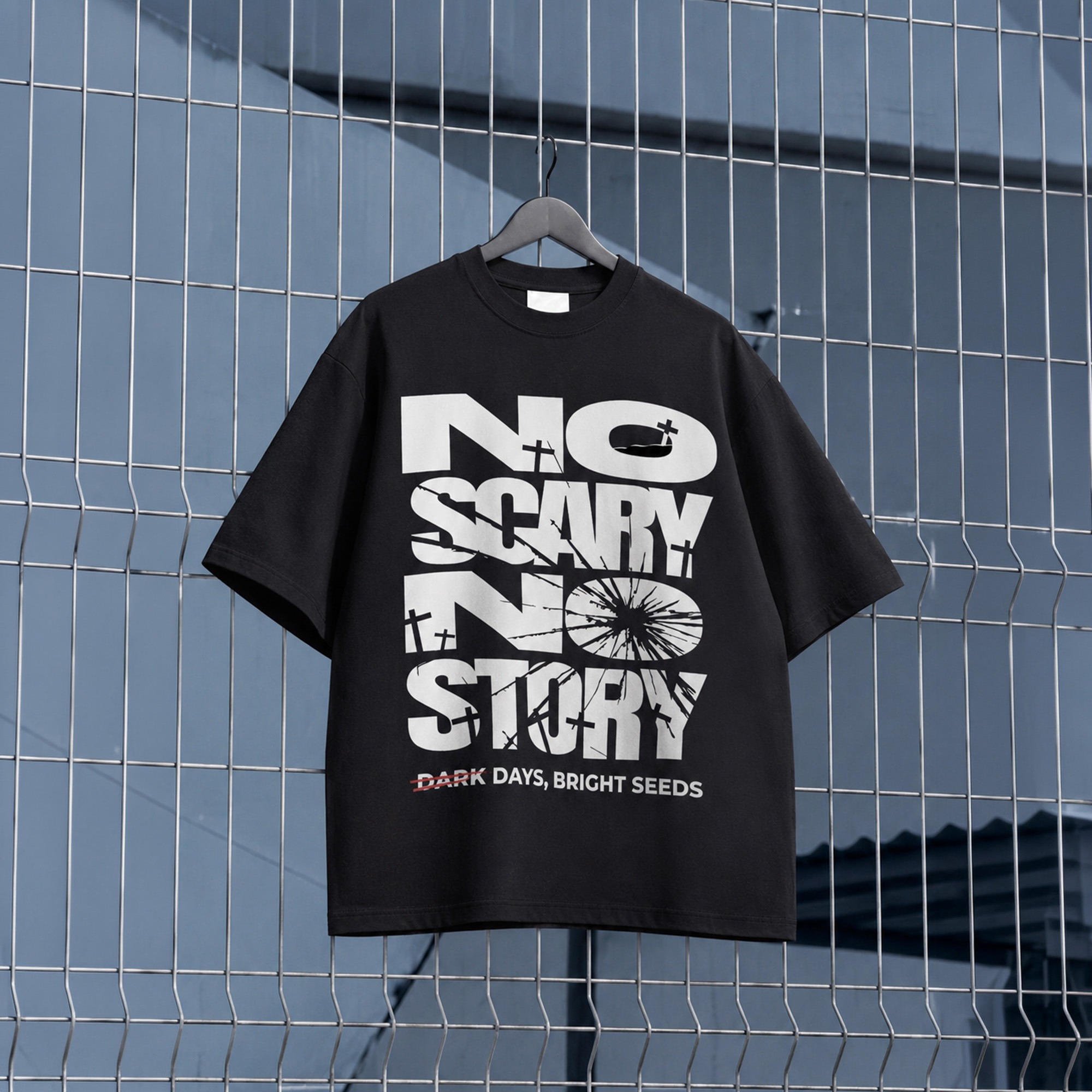 Heyfreak T-shirt Oversize Scary No Story