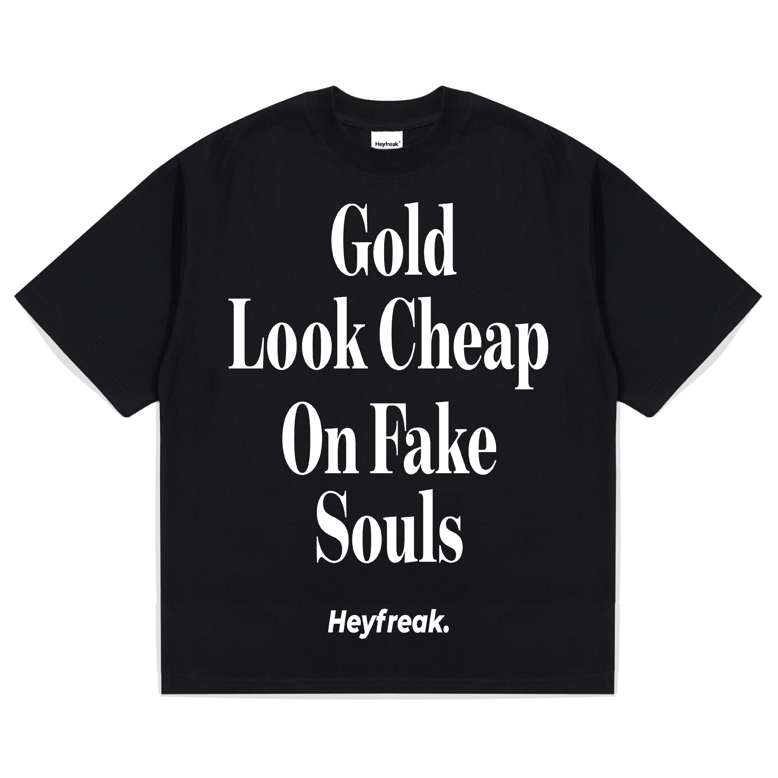 Heyfreak T-shirt Oversize Fake Gold