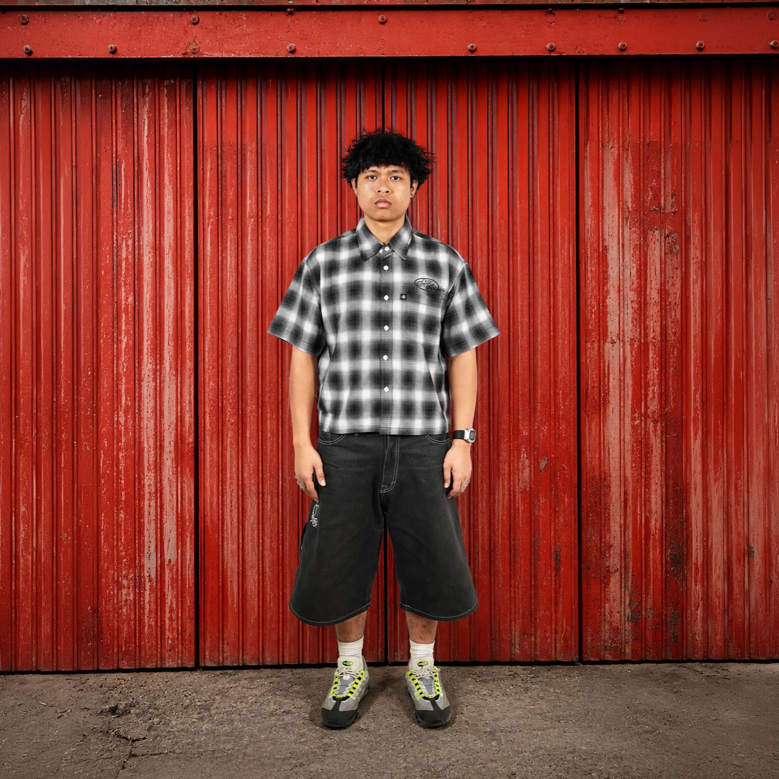 Heyfreak S-shirt Flannel Boxy | Kemeja Pendek Flanel Boxy | Mitski