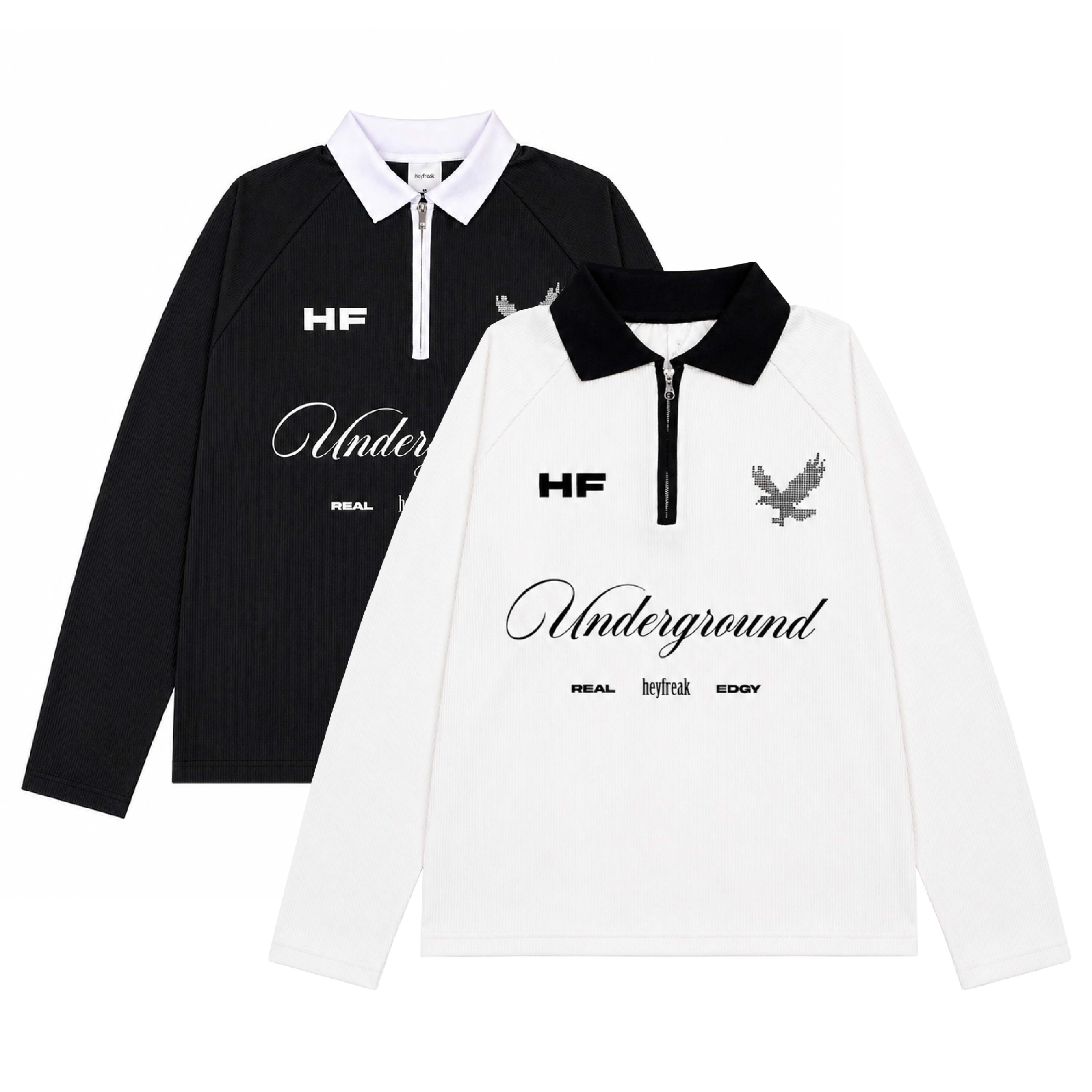 Heyfreak Polo Sport Longsleeve Waffle Knit