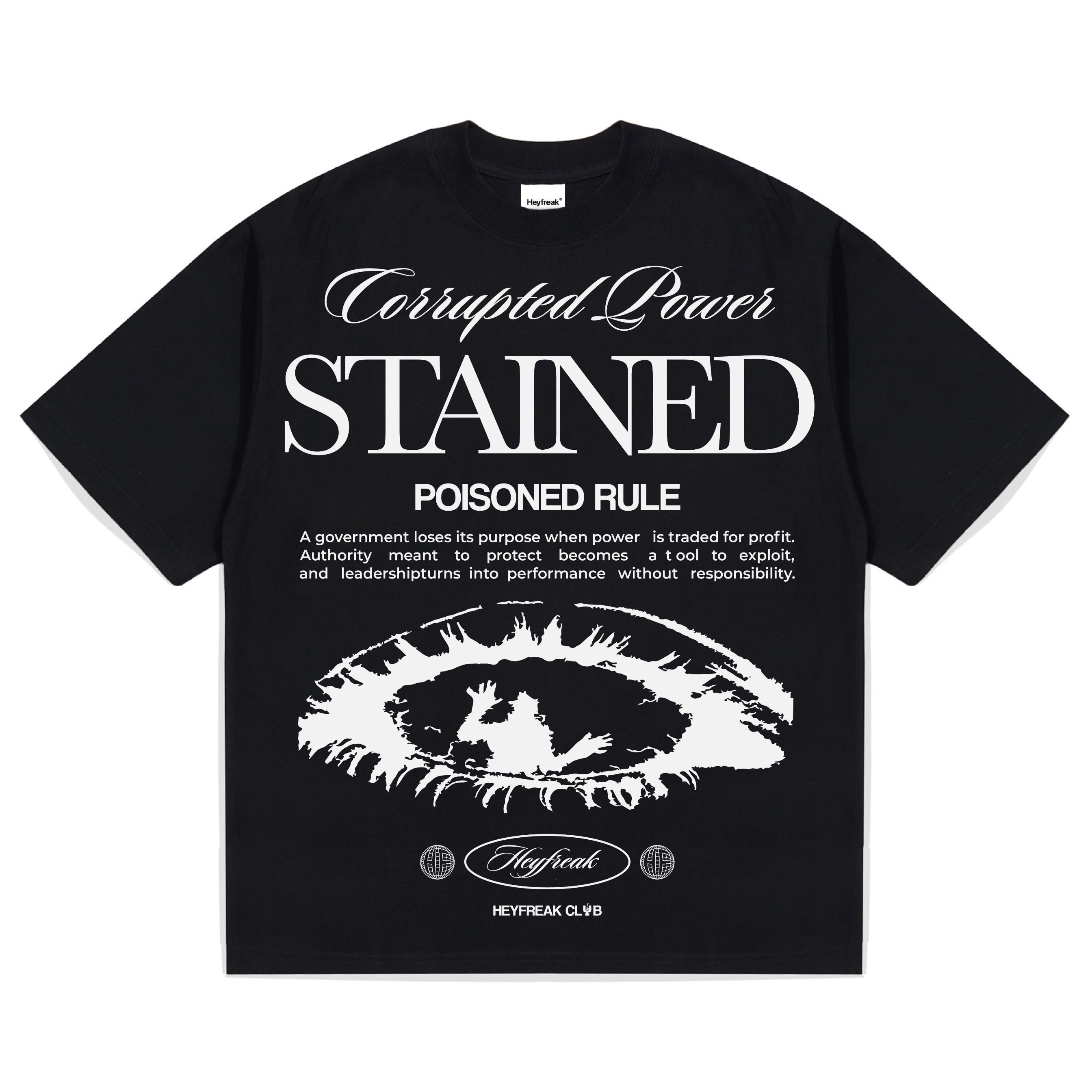 Heyfreak T-shirt Boxy Oversize Stained