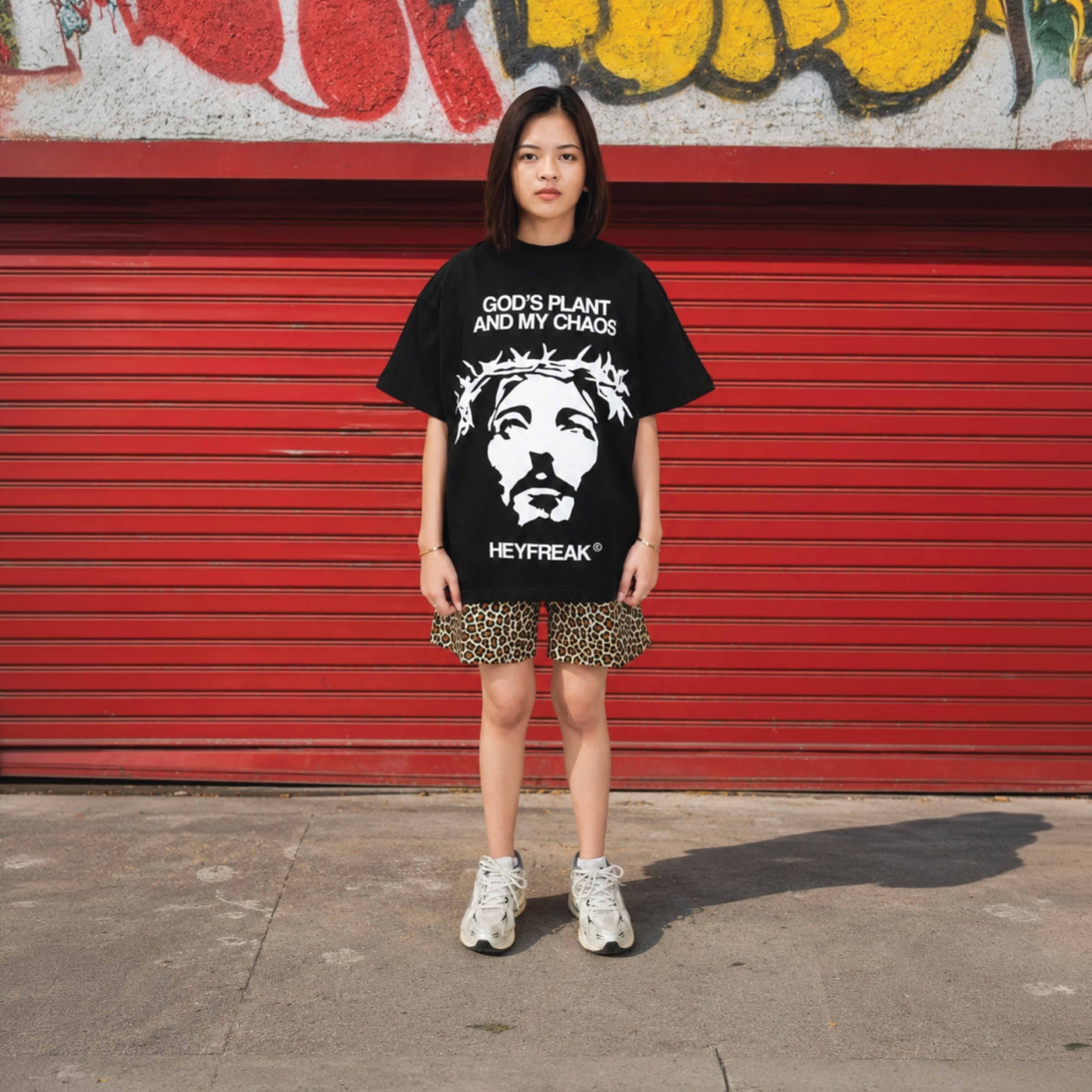 Heyfreak T-shirt Oversize God Plant