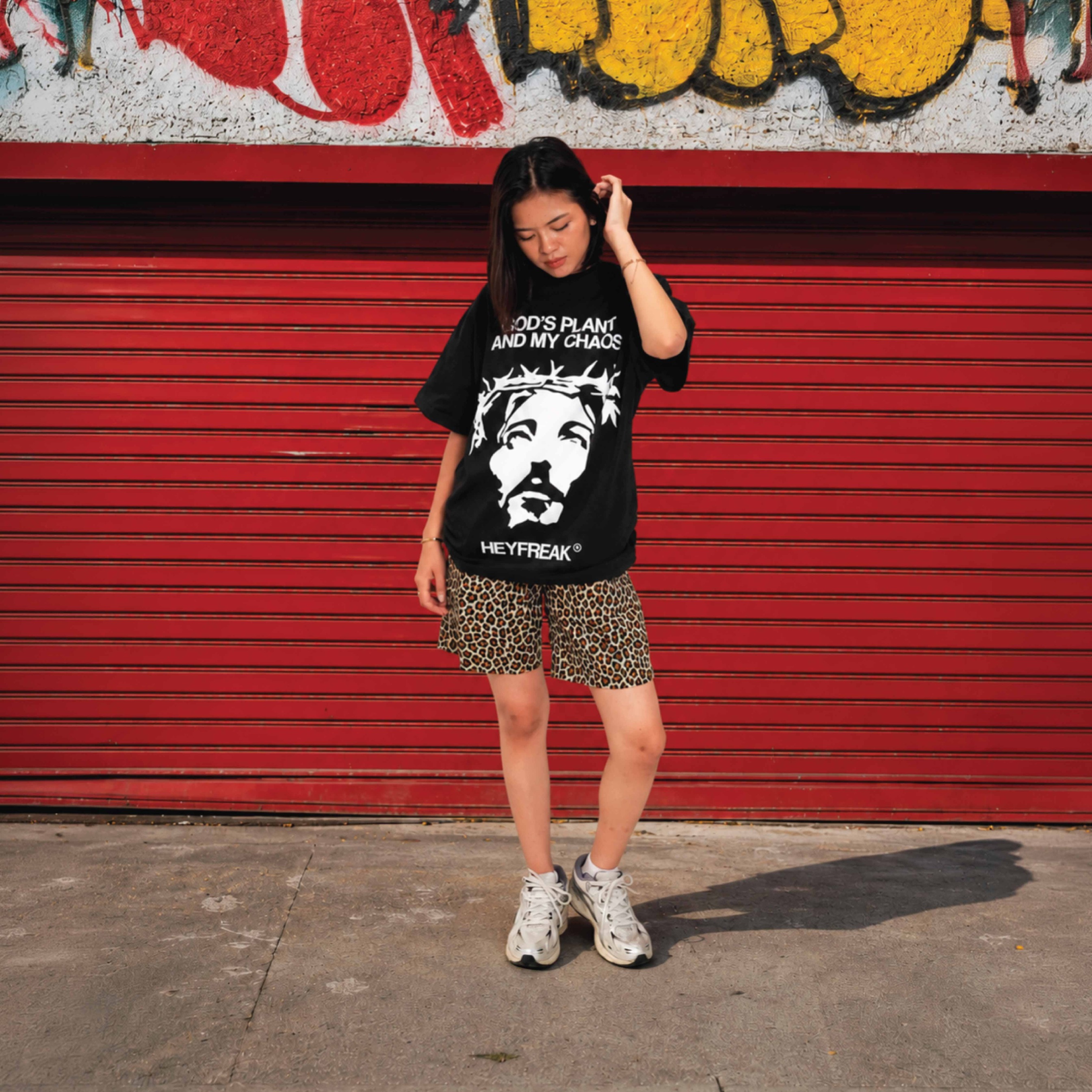 Heyfreak T-shirt Oversize God Plant