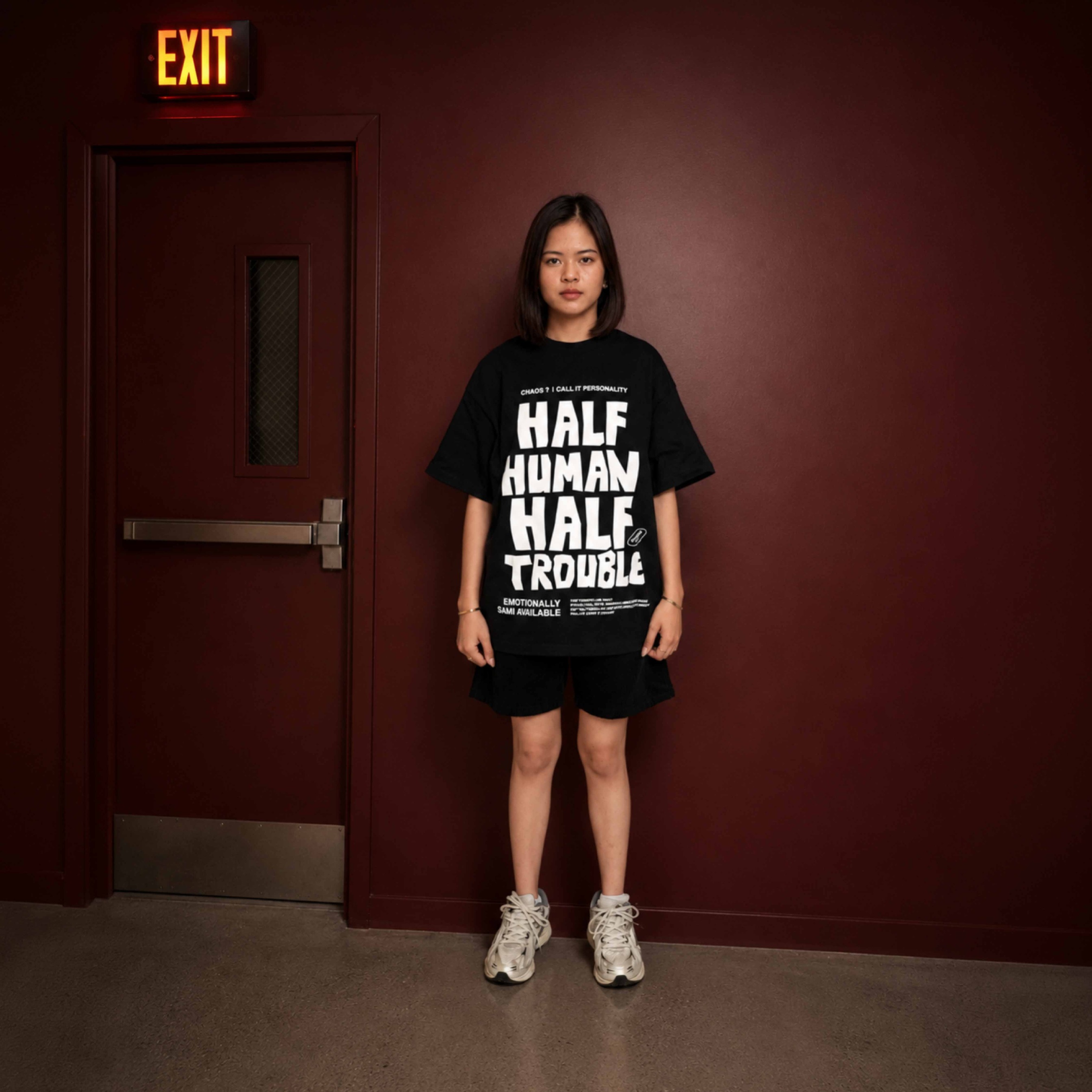 Heyfreak T-shirt Boxy Oversize Human And Trouble