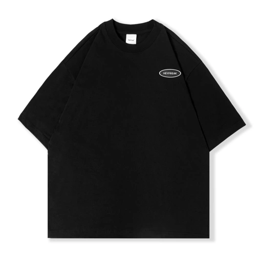 Image of Heyfreak T-Shirt Oversize Logo Kortuso Black