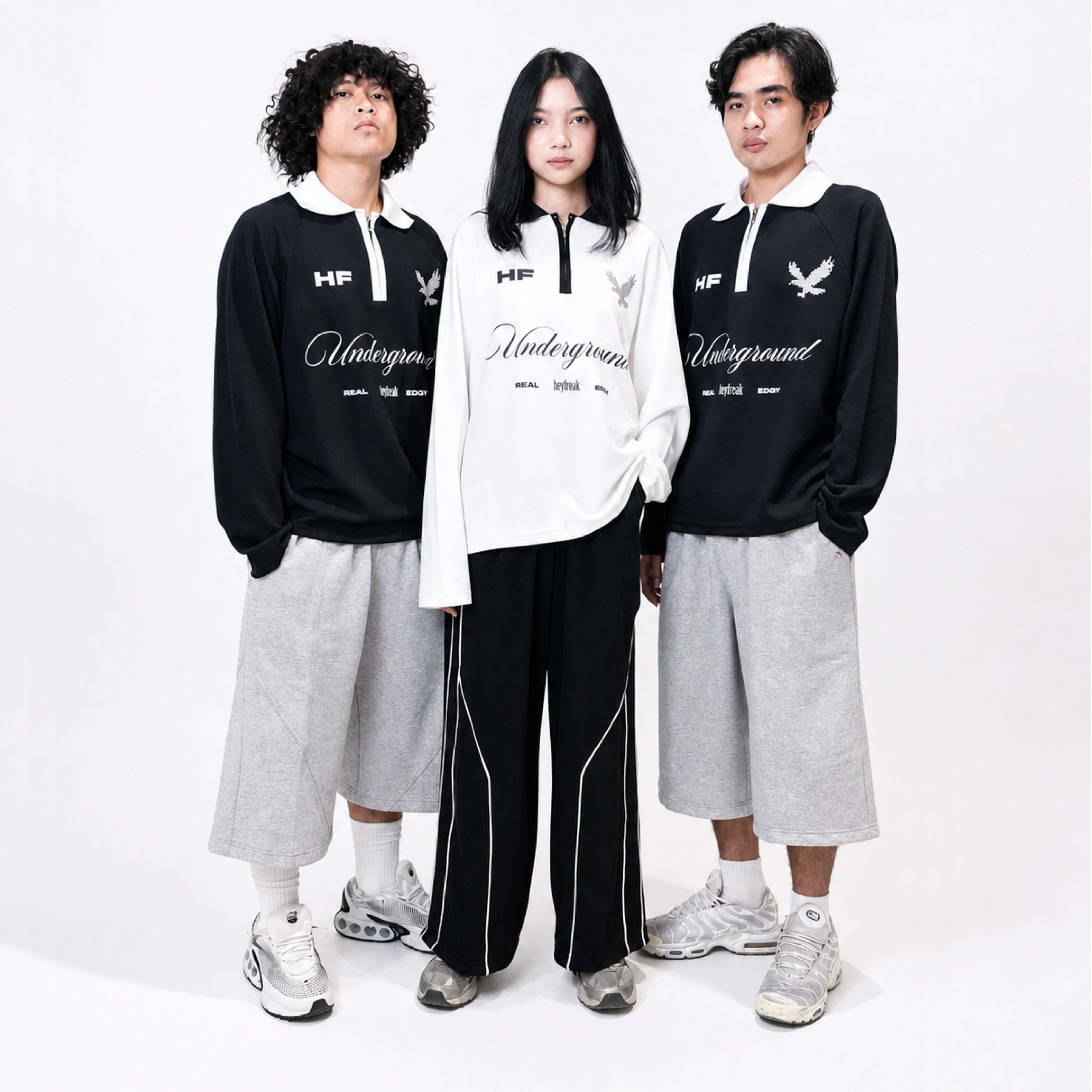 Heyfreak Polo Sport Longsleeve Waffle Knit