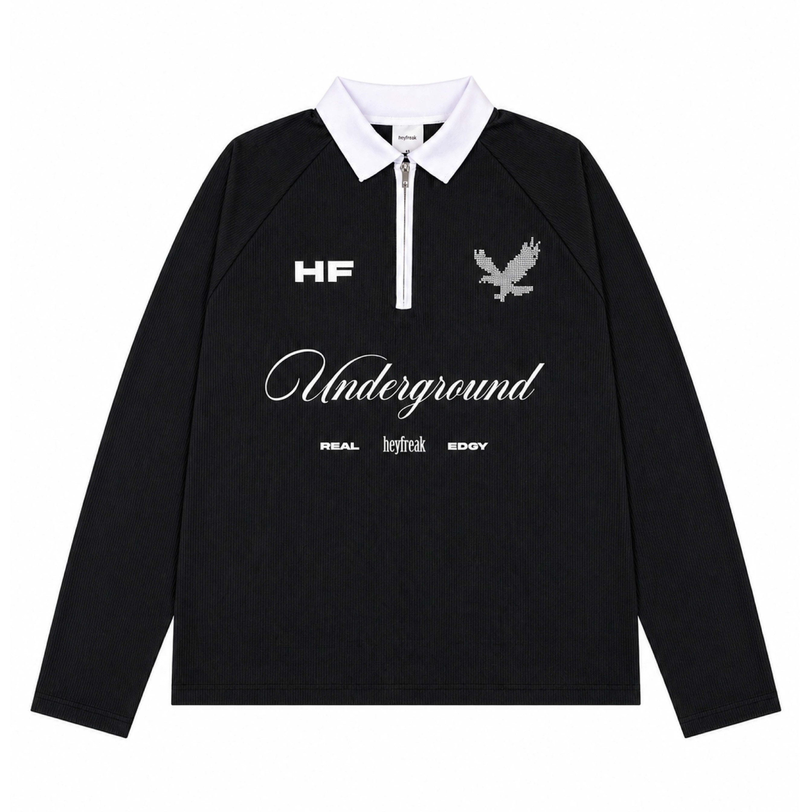 Heyfreak Polo Sport Longsleeve Waffle Knit