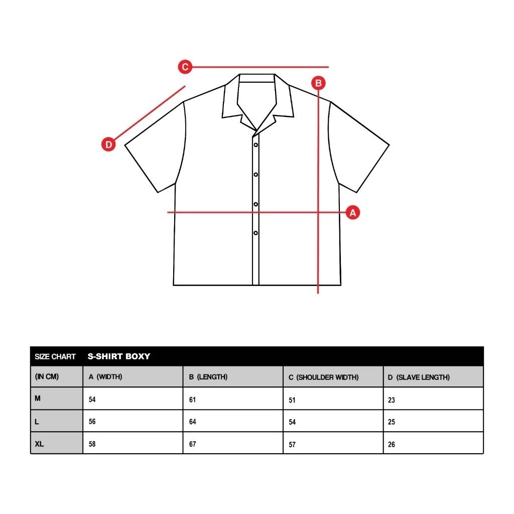Heyfreak S-Shirt Boxy | Kemeja Pendek Boxy | Vespera