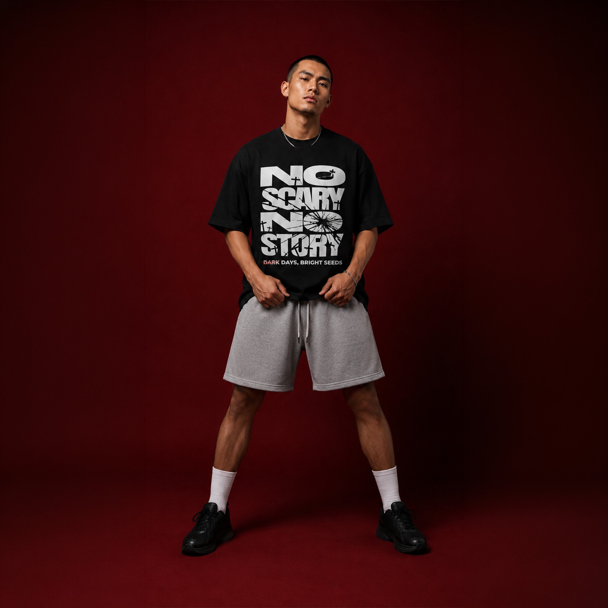 Heyfreak T-shirt Oversize Scary No Story
