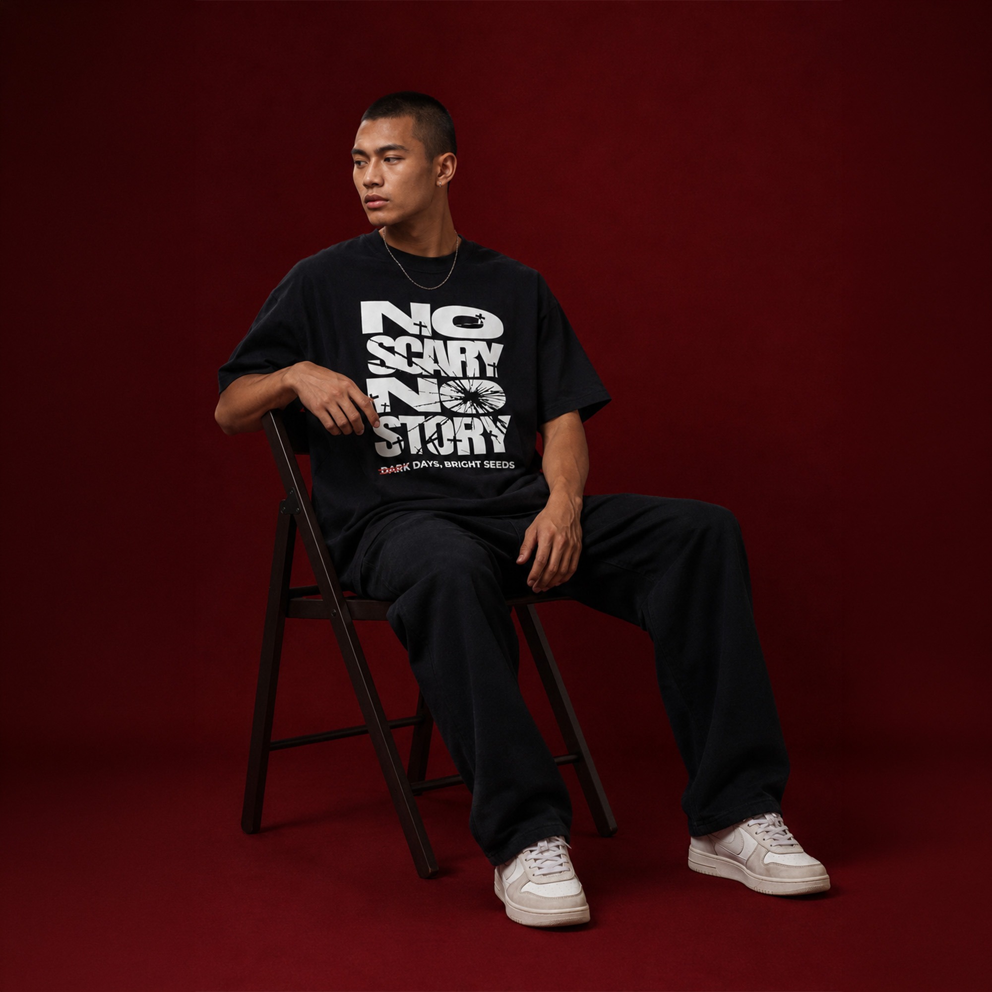 Heyfreak T-shirt Oversize Scary No Story