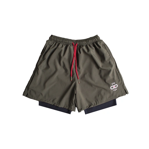Image of OG Series 2-in-1 Running Shorts Olive Green