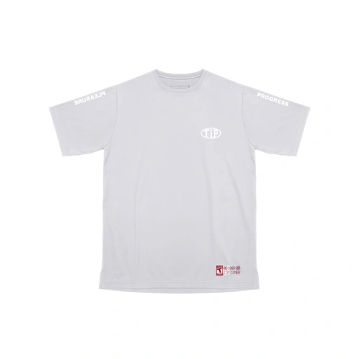 Image of TIP Pleasure Progress Running Shirt Short Light Grey 