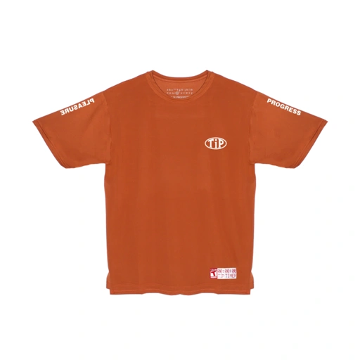 Image of TIP Pleasure Progress Running Shirt Short Sleeve Rust