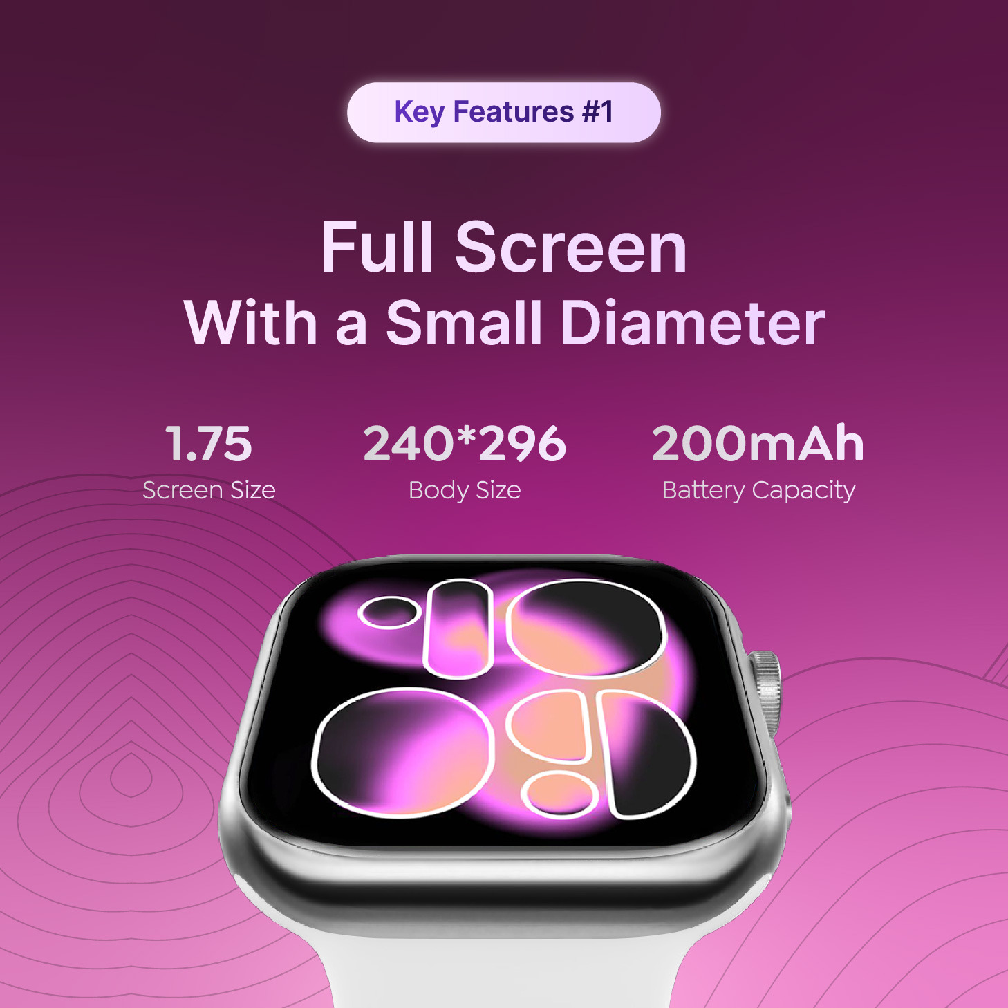 [BUY1GET1] Smartwatch Clouvi 11 Mini Cocok untuk Tangan Kecil (UPGRADE DARI 10MINI)