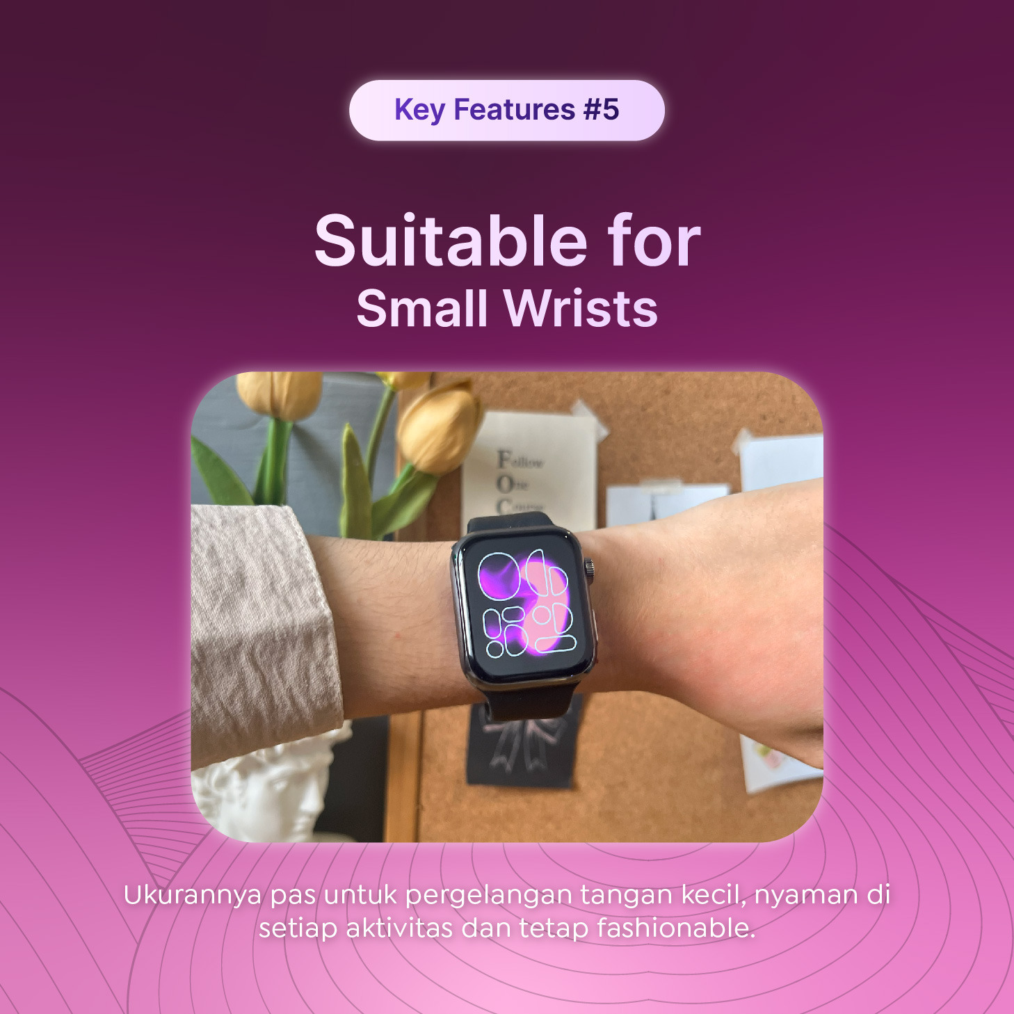 [BUY1GET1] Smartwatch Clouvi 11 Mini Cocok untuk Tangan Kecil (UPGRADE DARI 10MINI)