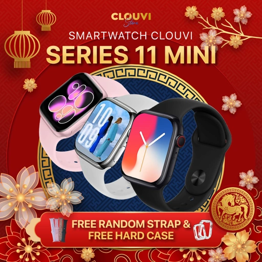 Image of [BUY1GET1] Smartwatch Clouvi 11 Mini Cocok untuk Tangan Kecil (UPGRADE DARI 10MINI)
