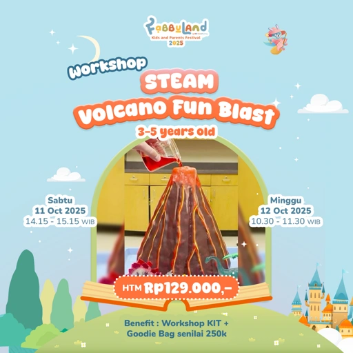 Image of Workshop Fabbuland | STEAM Volcano Fun Blast | Usia 3-5 tahun