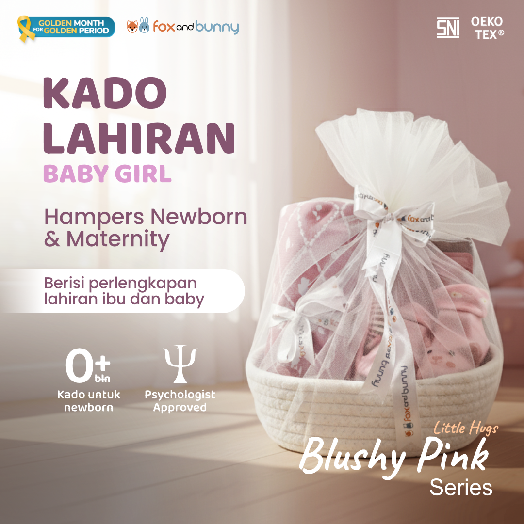 Foxandbunny - Hampers Bayi Kado Lahiran Premium Newborn & Maternity Gift Set Baby Boy Girl Little Hug Series