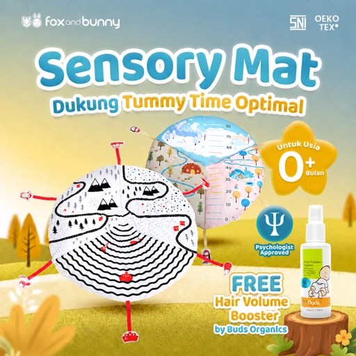 Image of Baby Sensory Mat - Bedding Edutetik Series [Free Hair Volume Booster by Buds Organics untuk Pembelian Bundle Winter + Baby Book]