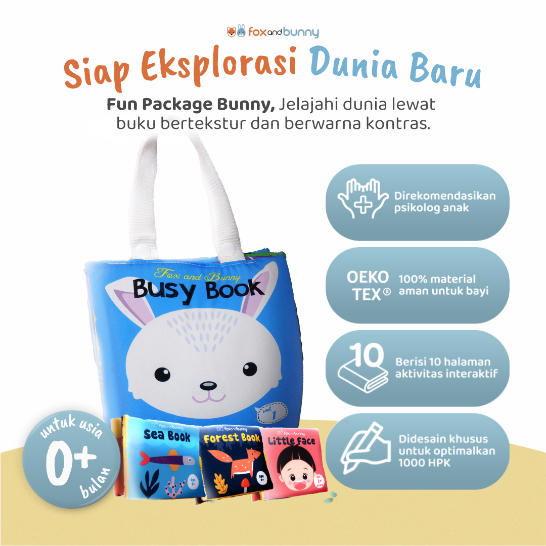 FUN - 1 Bunny + 3 Baby Book
