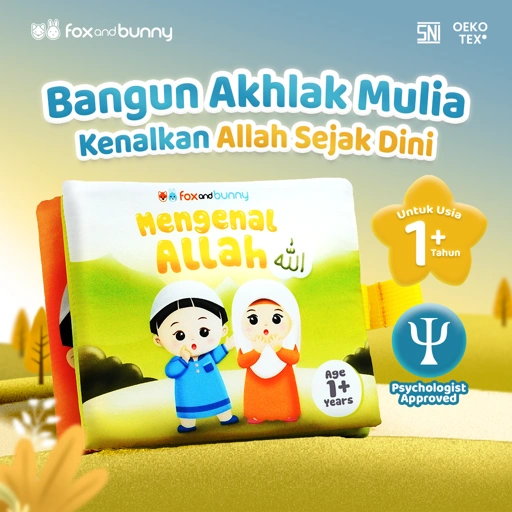Image of Foxandbunny - Baby Book Islami Mengenal Allah Tauhid Series Usia 1+ Tahun | Buku Edukasi Bayi Anak Islami Premium