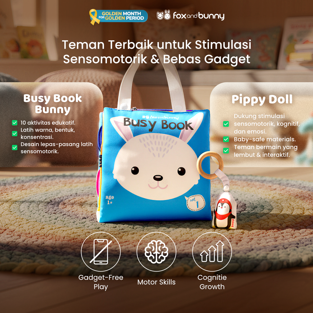 FoxandBunny - Hampers Bayi Sensory Play Set All-in-One Paket Stimulasi Anak Golden Period Kit Gift Set Premium
