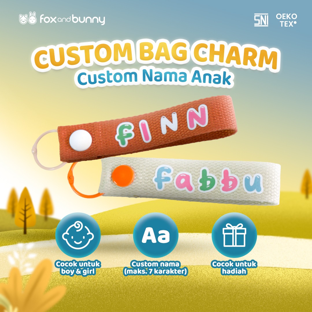 FoxandBunny - Gantungan Tas Bag Charm Aksesoris gift set Premium