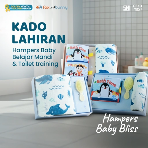 Image of Hampers Baby Bliss Series Siap Training & Mandi by foxandbunny | Paket Kado Hadiah Anak Premium