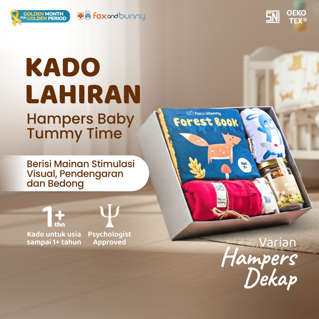 Foxandbunny - Hampers Bayi Kado Mainan Edukasi Anak Usia 0+ Bulan Baby Newborn Gift Set Series