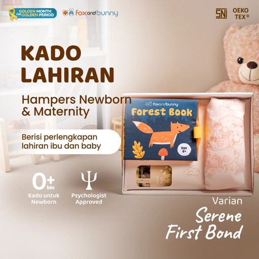 Image of Hampers Serene by foxandbunny - First Bond Series | Mom And Baby Package