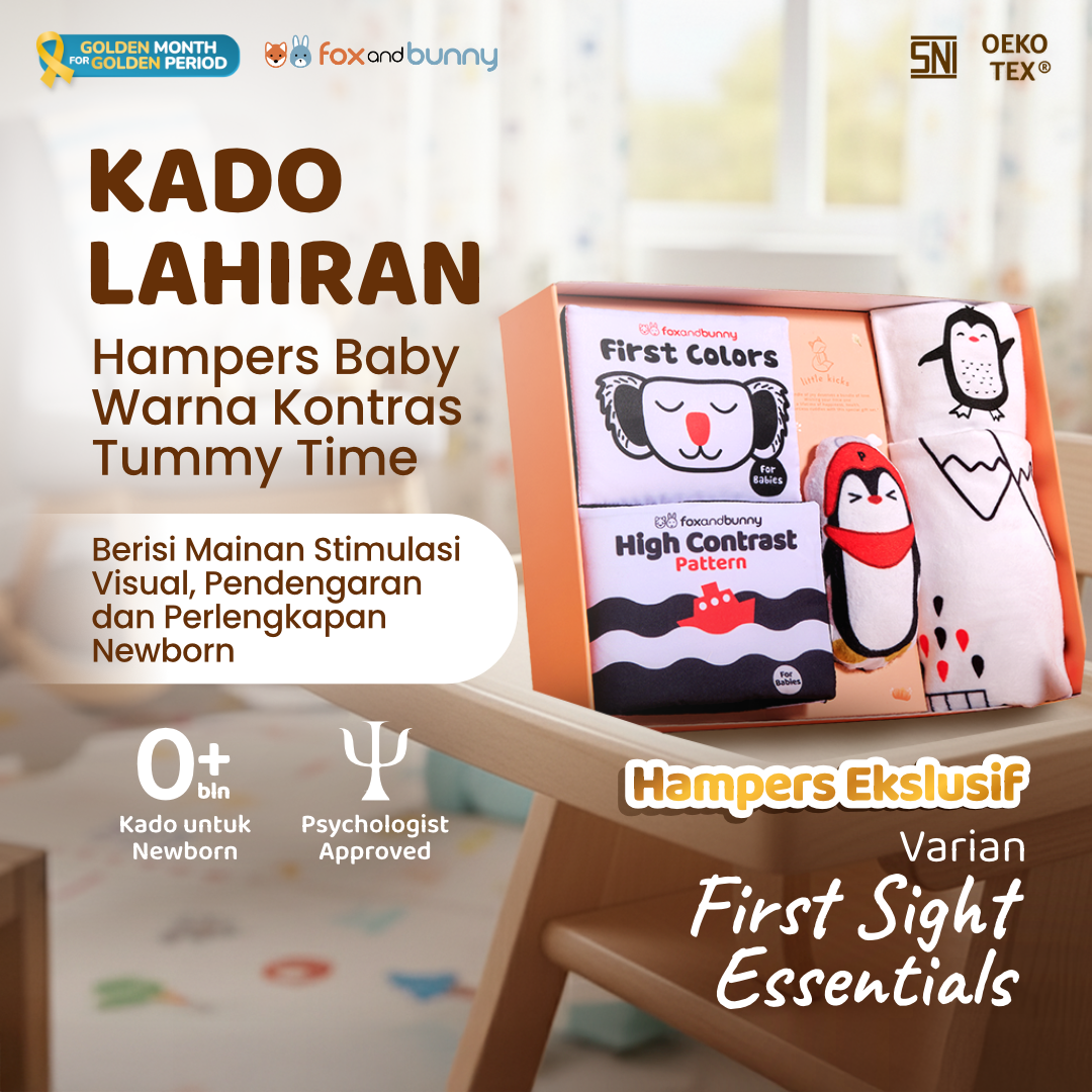 FoxandBunny - Hampers Newborn Eksklusif - First Sight Essentials Series - Kado Lahiran