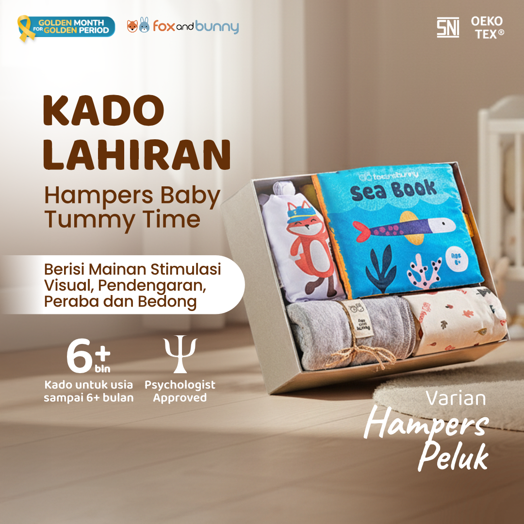 Foxandbunny - Hampers Bayi Kado Mainan Edukasi Anak Usia 0+ Bulan Baby Newborn Gift Set Series