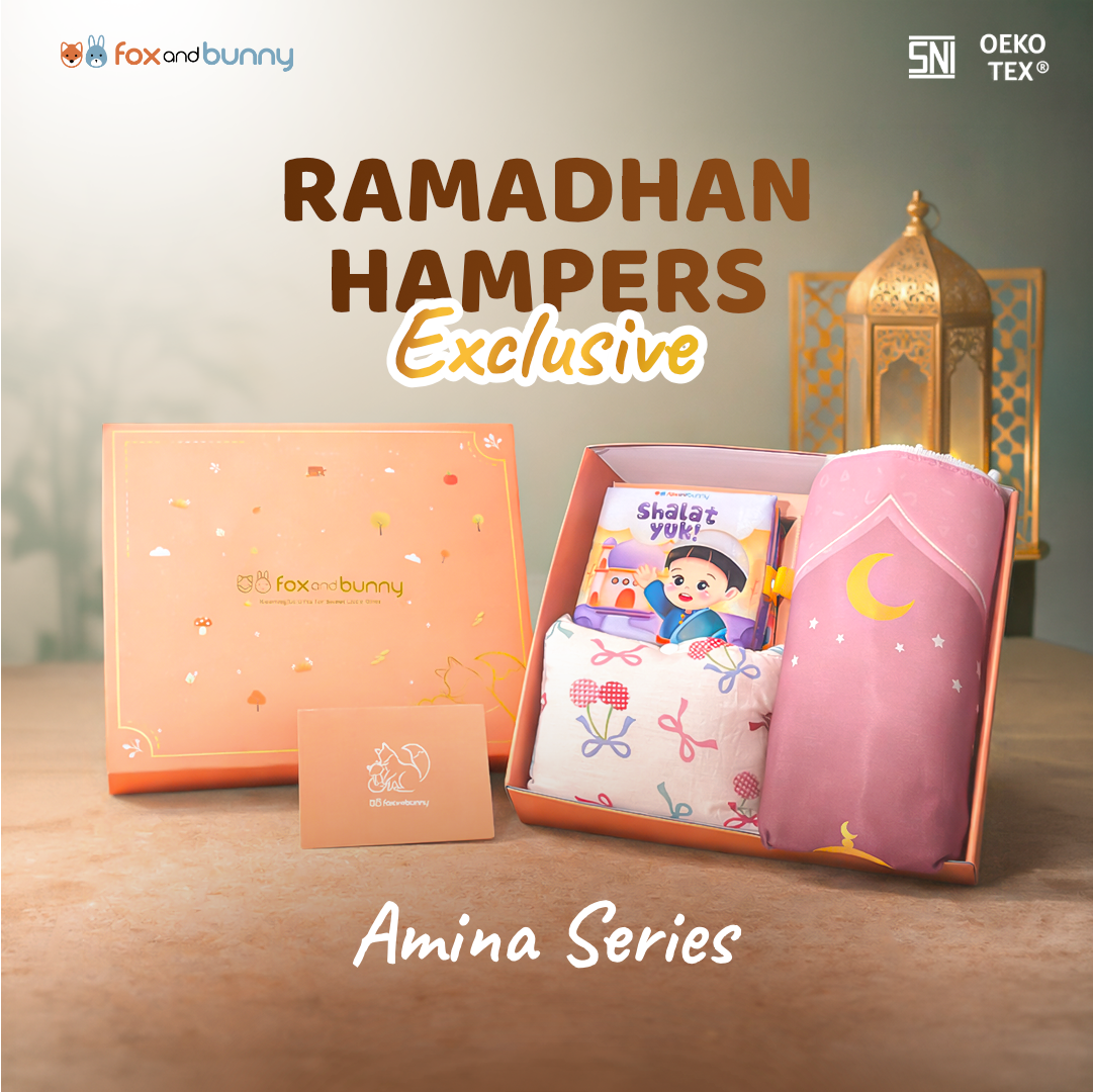Foxandbunny - Hampers Ramadhan Anak Amina Series Buku Edukasi Islami & Perlengkapan Ibadah Anak Gift Set Premium 