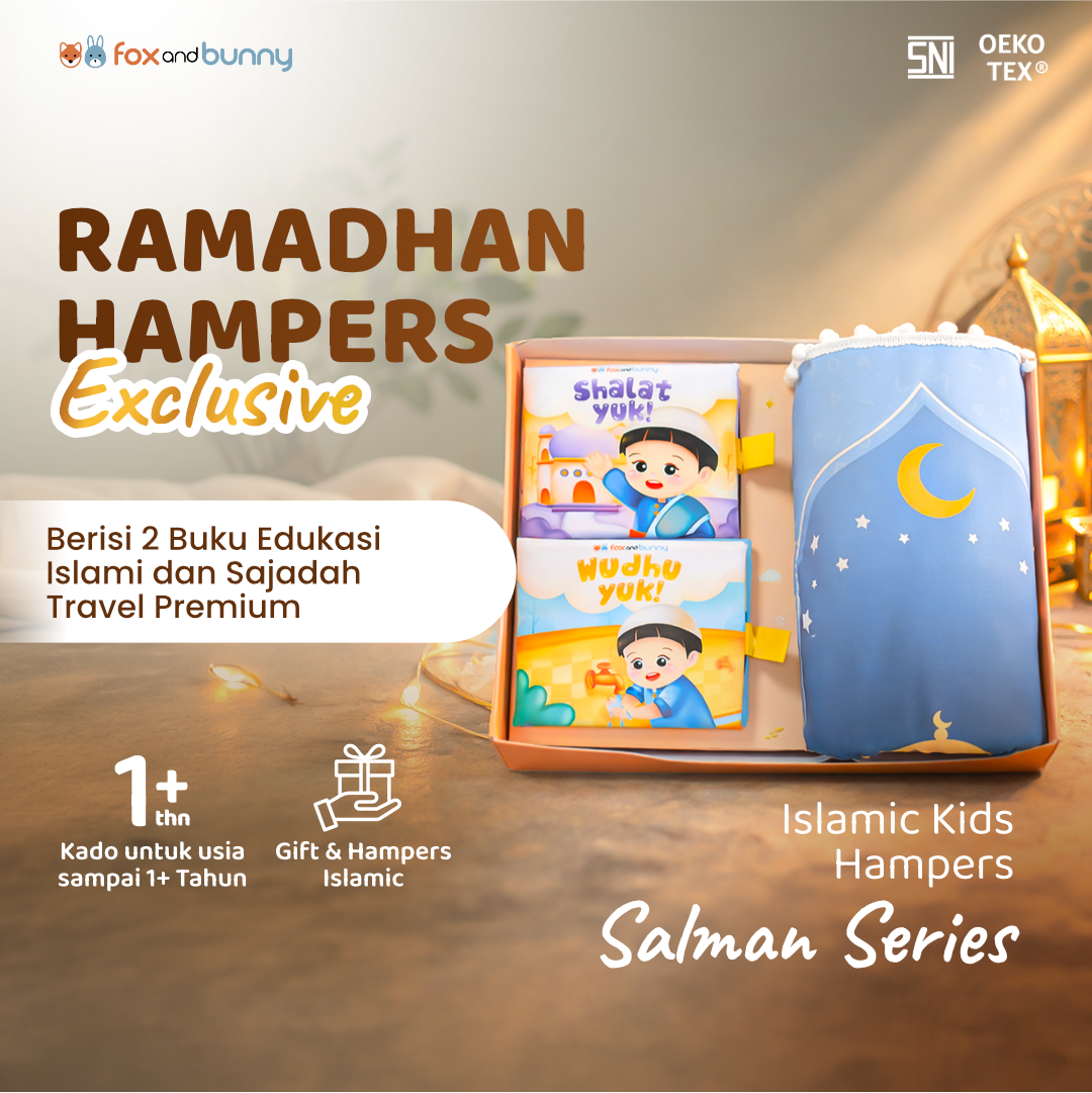 Foxandbunny - Hampers Ramadhan Anak Salman Series Buku Edukasi Islami & Perlengkapan Ibadah Anak Gift Set Premium