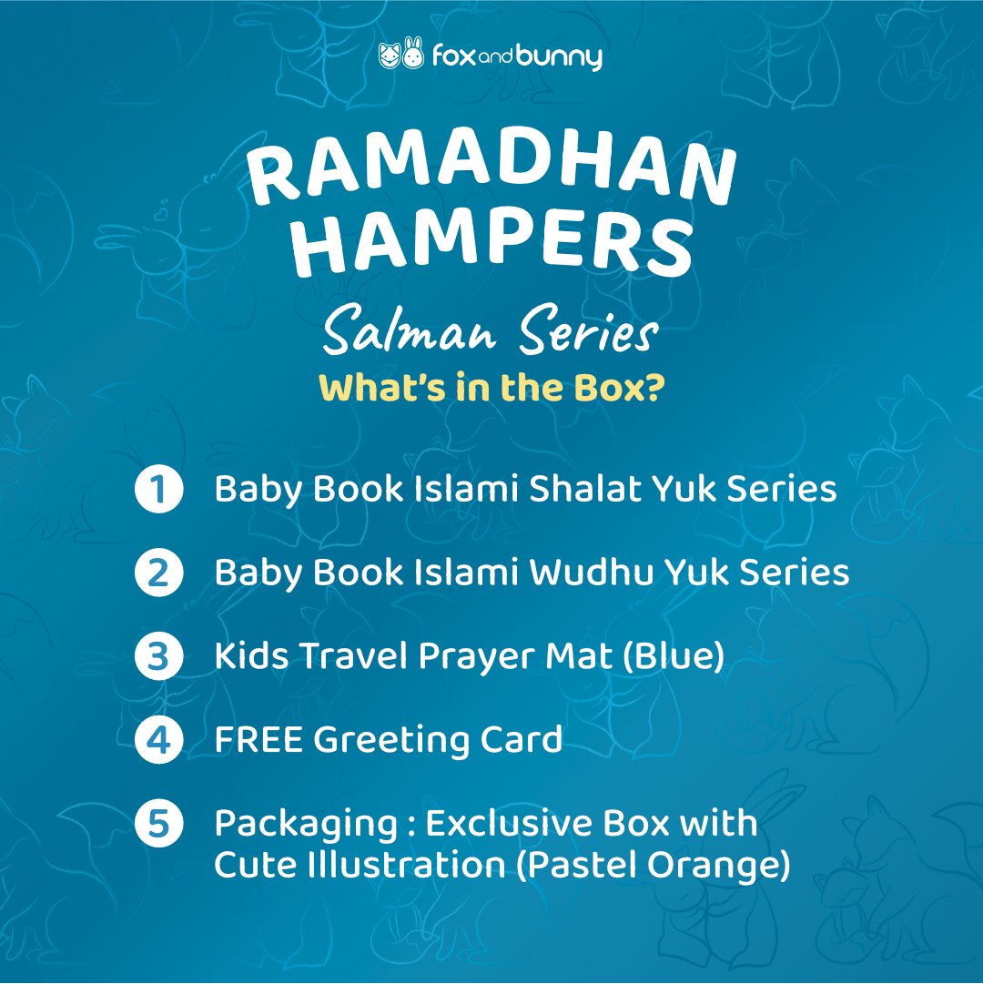 Foxandbunny - Hampers Ramadhan Anak Salman Series Buku Edukasi Islami & Perlengkapan Ibadah Anak Gift Set Premium