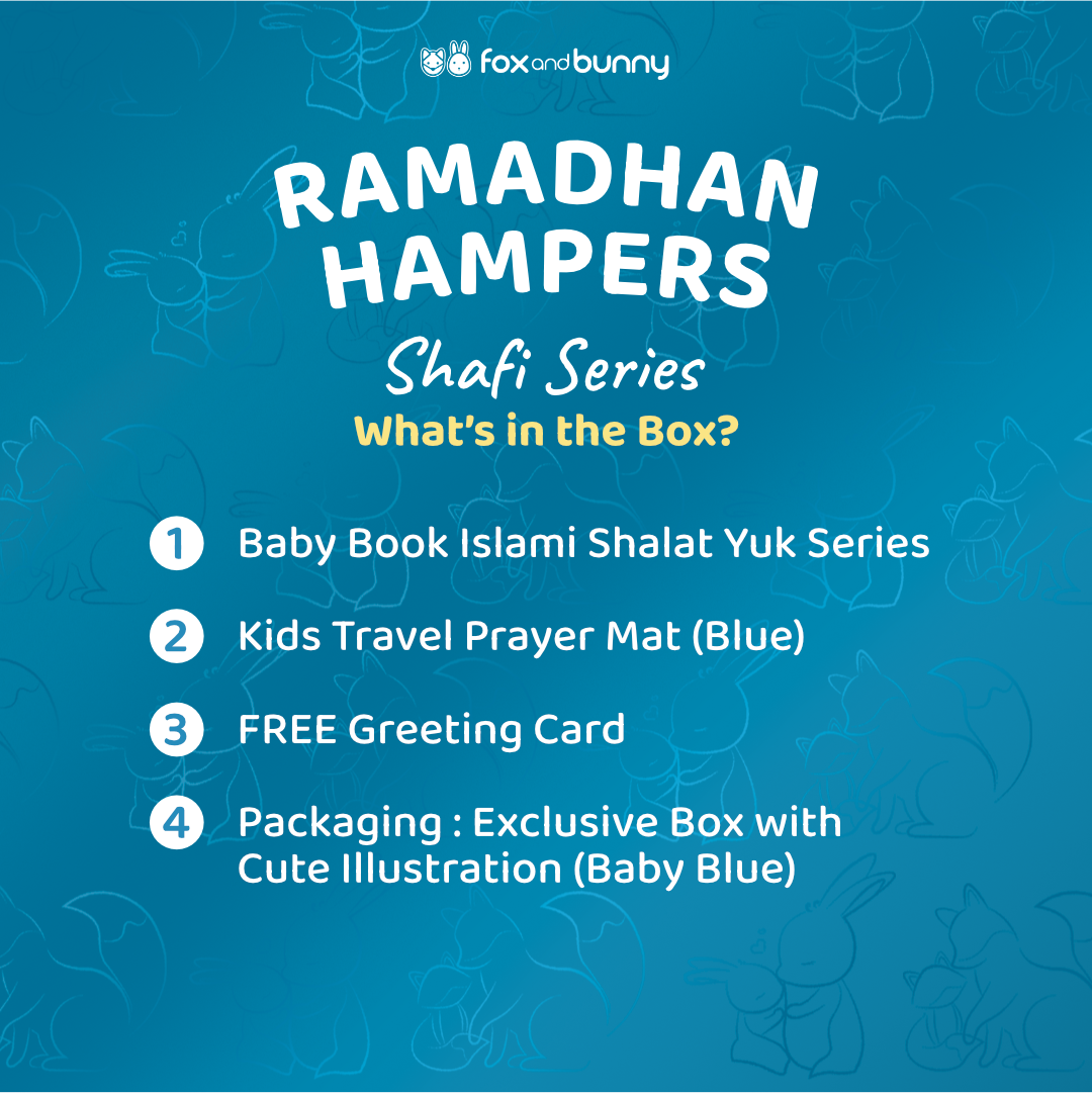 Foxandbunny - Hampers Ramadhan Anak Shafi SeriesBuku Edukasi Islami & Perlengkapan Ibadah Anak Gift Set Premium