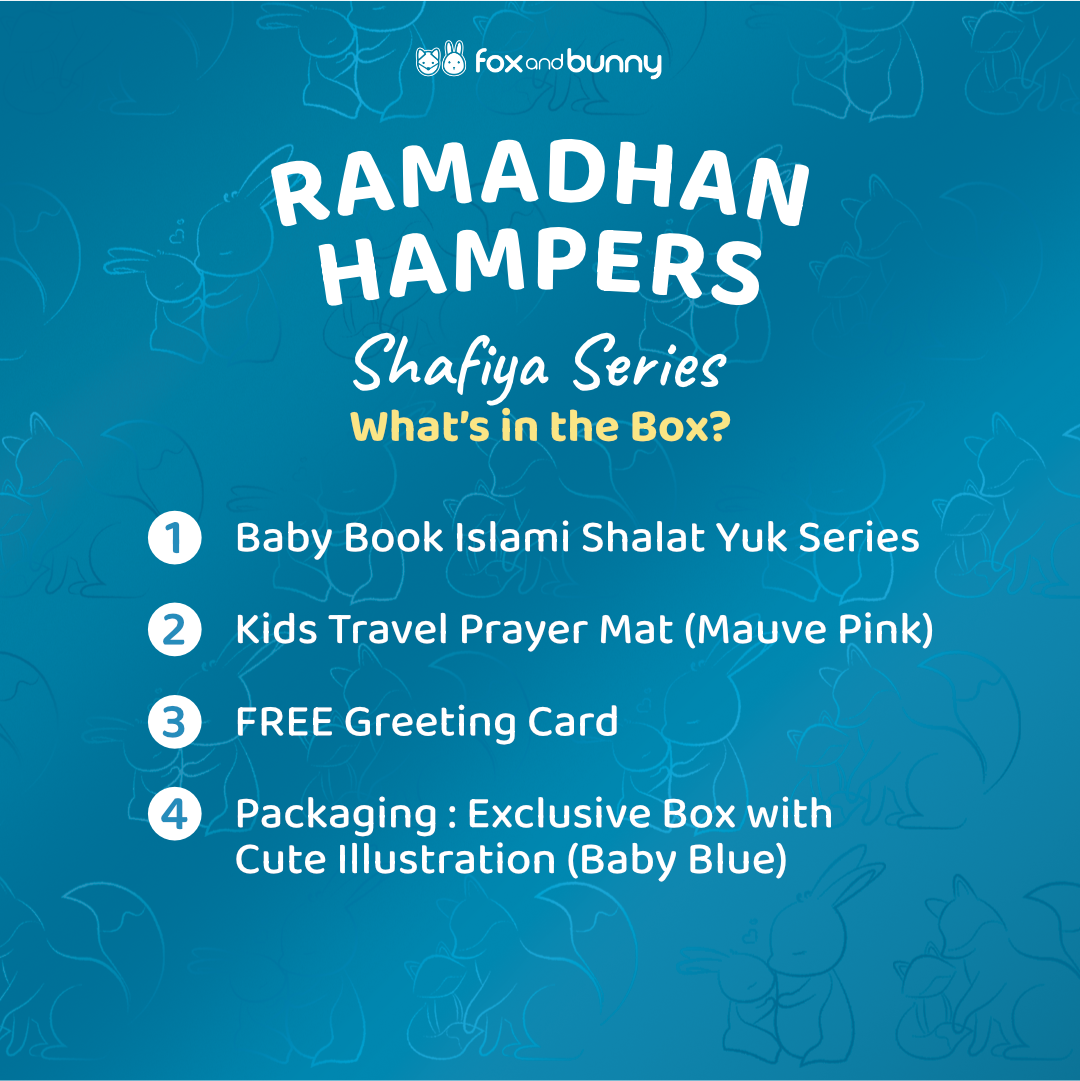 Foxandbunny - Hampers Ramadhan Anak Shafiya Series Buku Edukasi Islami & Perlengkapan Ibadah Anak Gift Set Premium