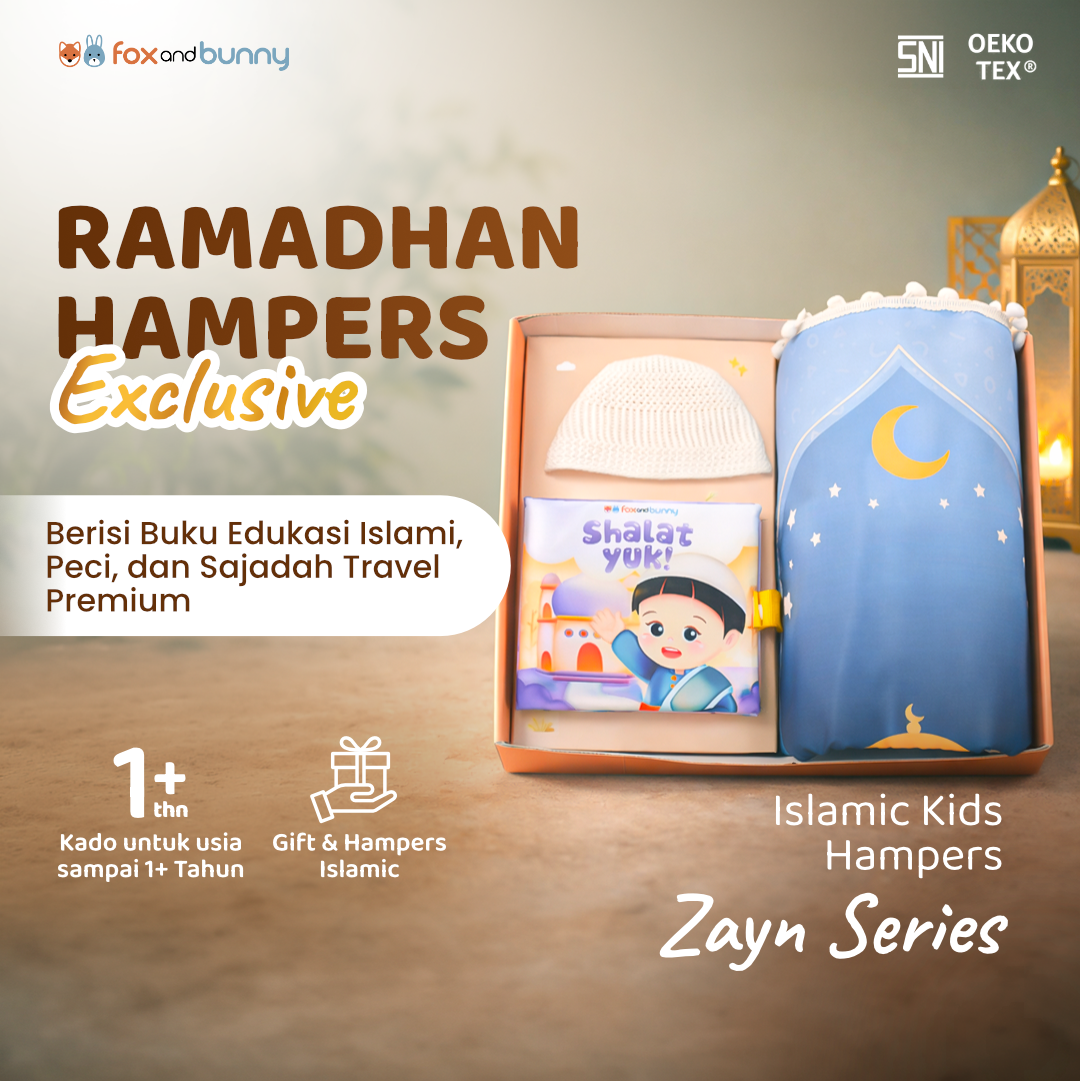 Foxandbunny - Hampers Ramadhan Anak Zayn Series Buku Edukasi Islami & Perlengkapan Ibadah Anak Gift Set Premium