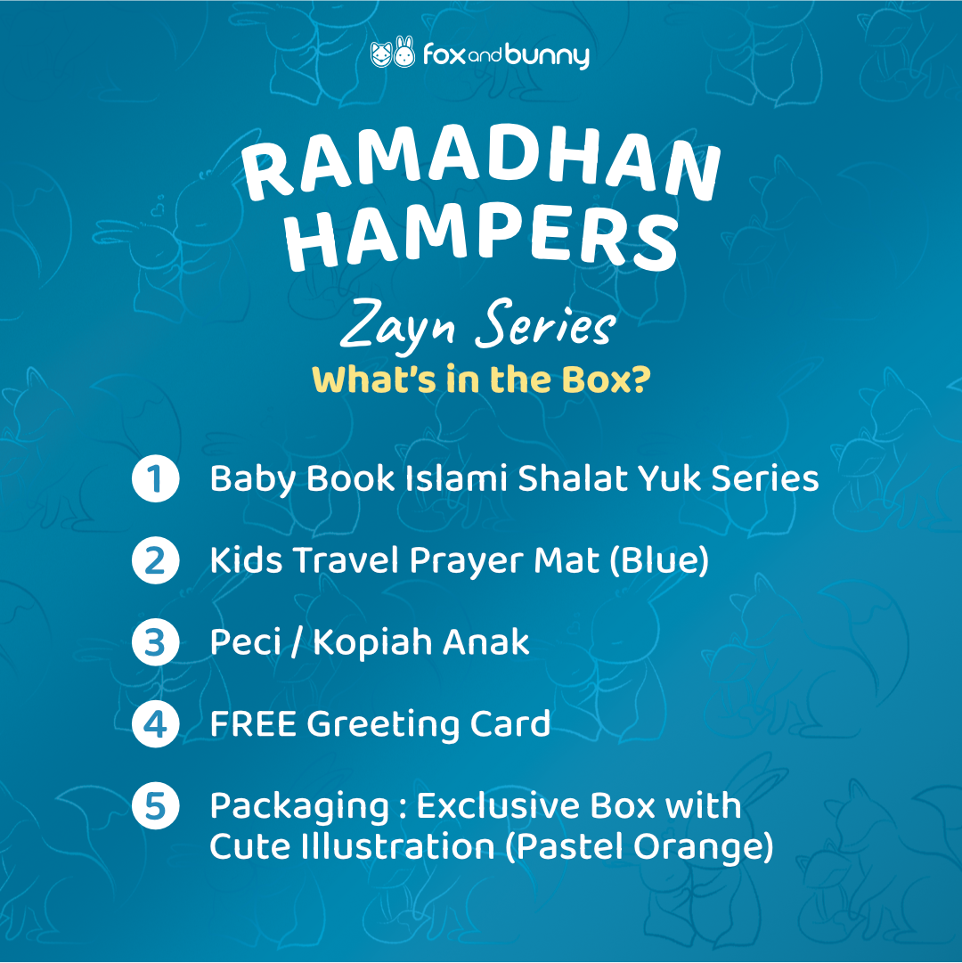 Foxandbunny - Hampers Ramadhan Anak Zayn Series Buku Edukasi Islami & Perlengkapan Ibadah Anak Gift Set Premium
