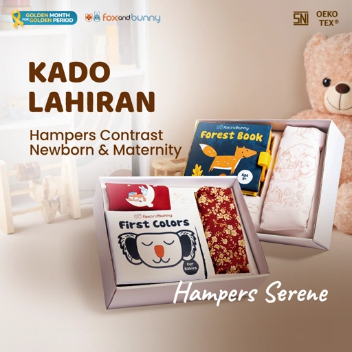 Image of Hampers Serene by foxandbunny - First Hug Series & First Bond Series | Mom And Baby Package