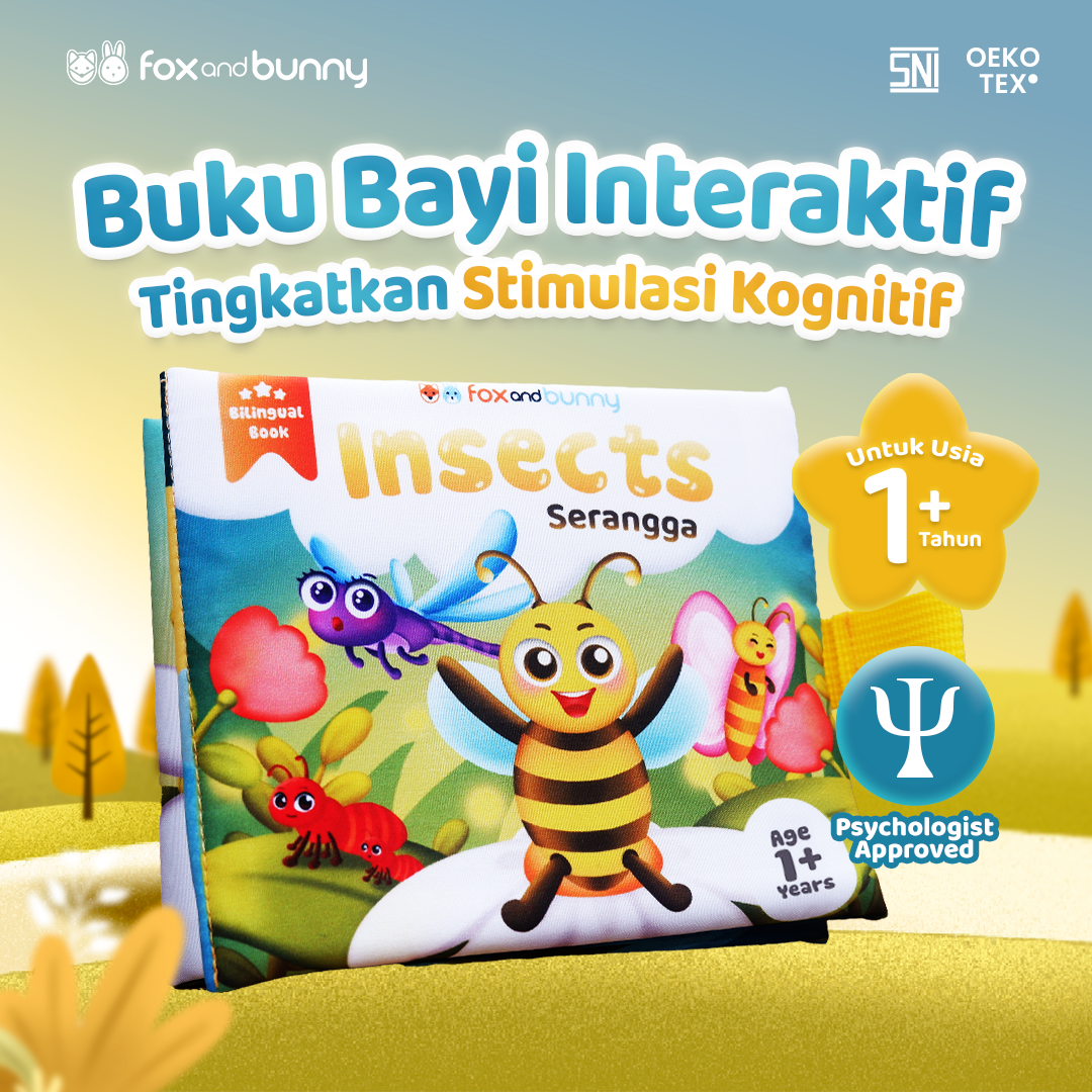 Foxandbunny - Baby Book Insects Series | Buku Bayi Edukasi Serangga